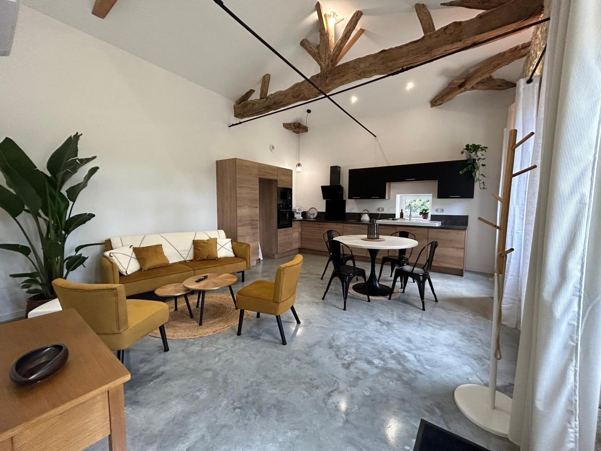 Maison De Vacances Gondrin Rum bild