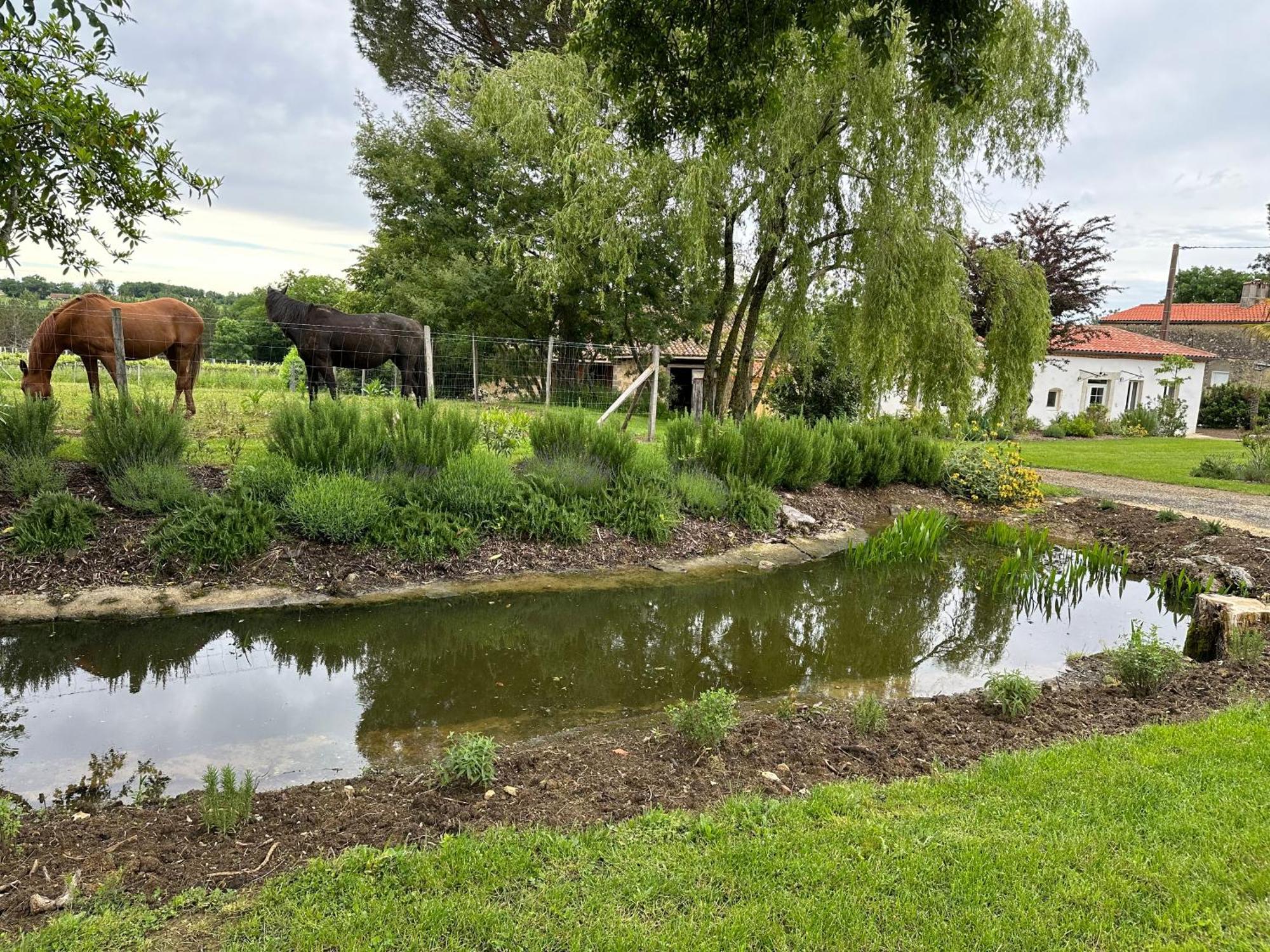 Maison De Vacances Gondrin Exteriör bild